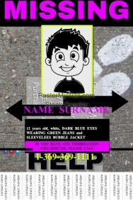 customizable design templates for missing postermywall missing person flyer template