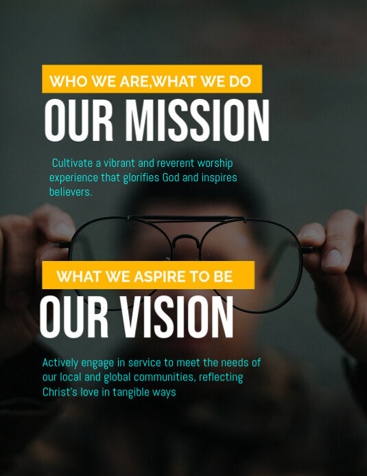 Mission,vision,values flyer template | PosterMyWall