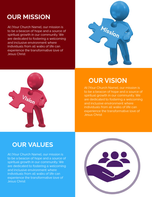 Mission,vision,values flyer template | PosterMyWall