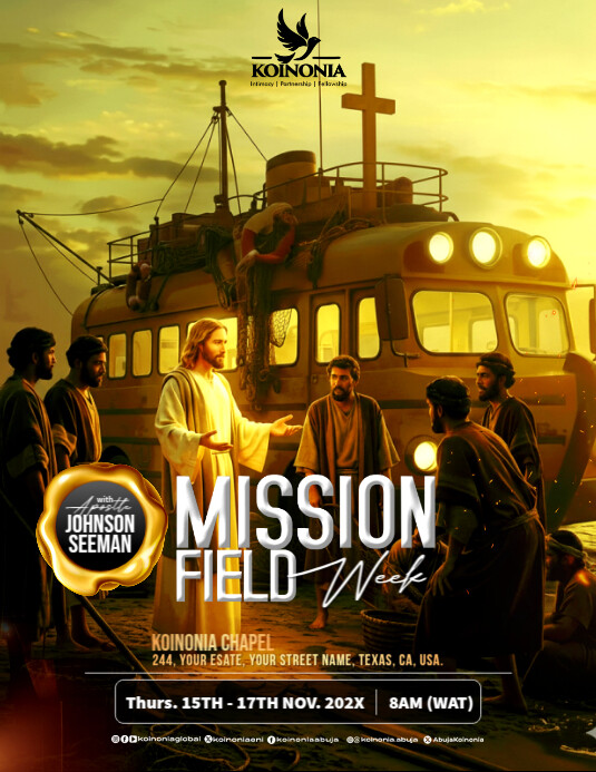 Mission Field Week Flyer (US Letter) template