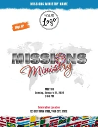 Missions Ministry sign up interest meeting Flyer (US Letter) template