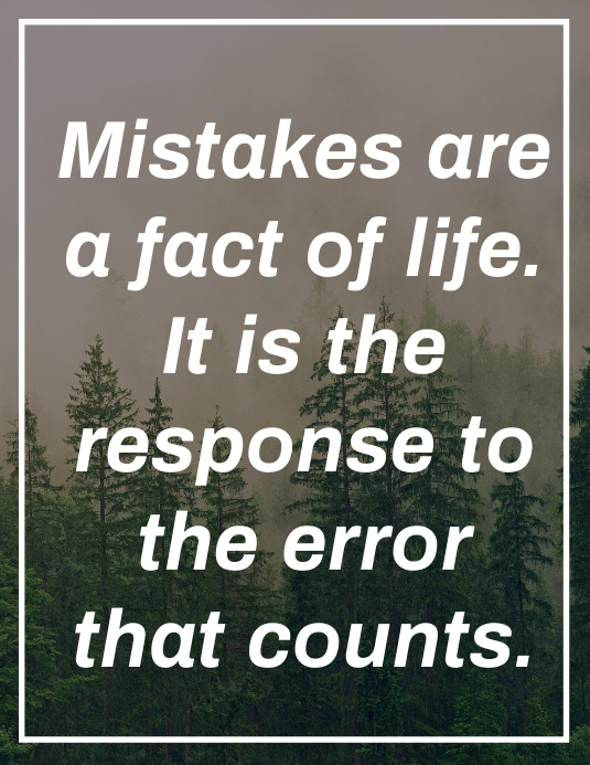 Mistakes Quotes Flyer (US Letter) template