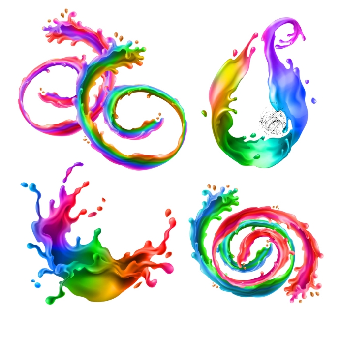Mixed liquid splatter Template | PosterMyWall
