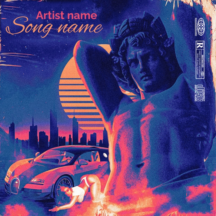 mixtape cover art album cd artwork Template PosterMyWall