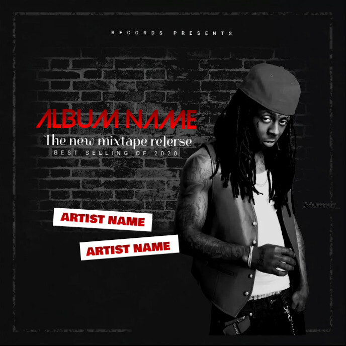 Mixtape Cover Art Template | PosterMyWall