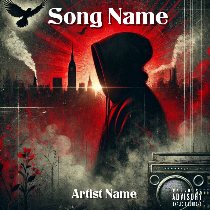 Mixtape cover artwork Template PosterMyWall
