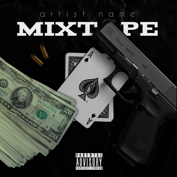 mixtape cover Template PosterMyWall