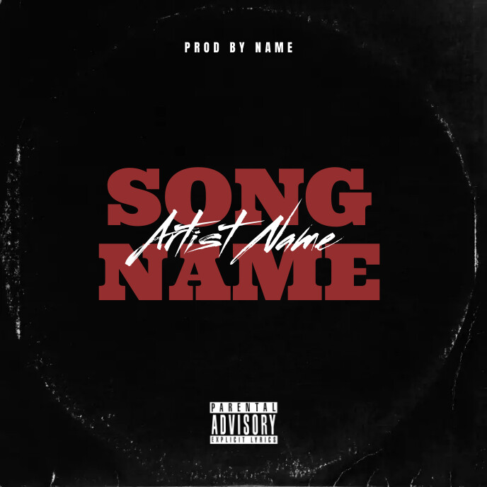 mixtape cover Template PosterMyWall