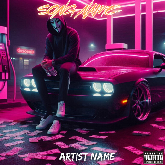 Mixtape cover Template PosterMyWall
