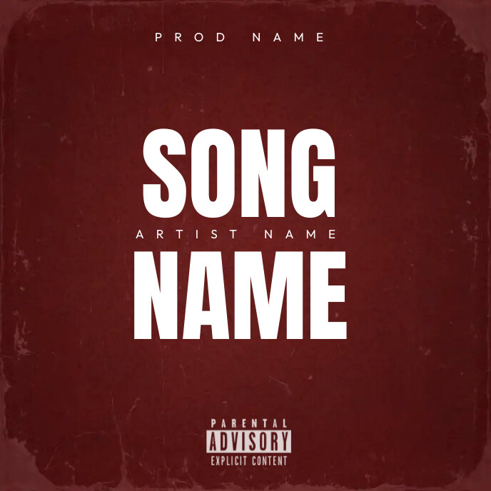mixtape cover Template PosterMyWall