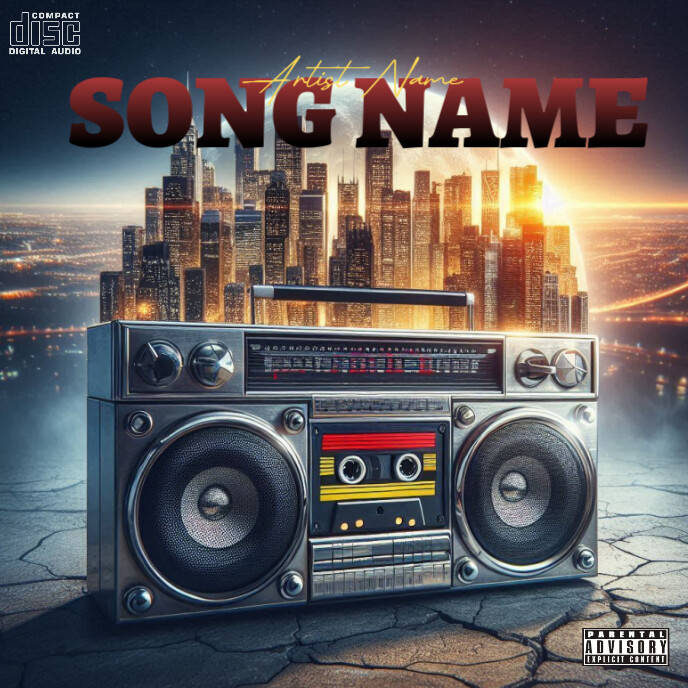 Mixtape cover Template PosterMyWall