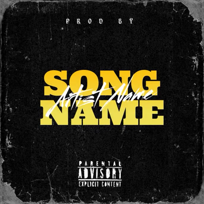 mixtape cover Template PosterMyWall