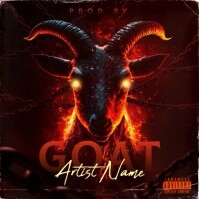 mixtape cover goat template