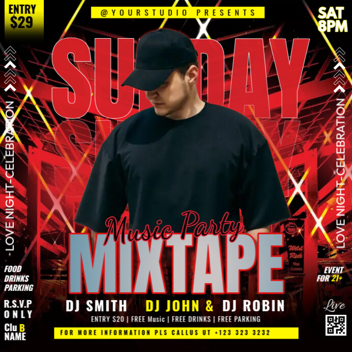 Mixtape Party Design Template PosterMyWall