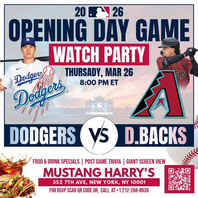 MLB 2026 Opening Day Game Los Angeles Dodgers Vs Arizona Mlb 2026 Opening Day Game Los Angeles Dodger Design Template Cfee6e82 578a 4484 87d1 Screen 