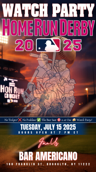 MLB Home Run Derby 2025 Watch Party Instagram Post Template