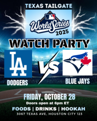 MLB World Series 2025: Los Angeles Dodgers vs Toronto Blue Jays Watch Party Instagram Story Template