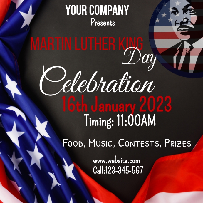 Copy of Mlk day, mlk day celebration, mlk | PosterMyWall