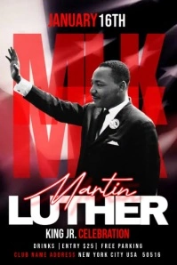 MLK Day 2024 Plakat template