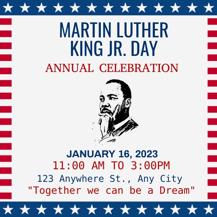 Copy of MLK Day annual celebration Instagram Post. | PosterMyWall