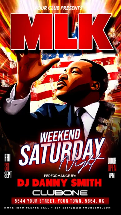 Mlk Day Celebration Template | PosterMyWall