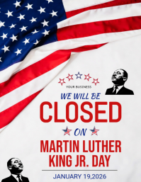 MLK Day Closed Template 2026 Flyer (US Letter)