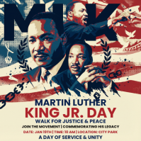 MLK Day Instagram Post template