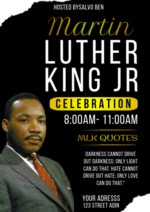 Mlk Program Outline mlk day Template | PosterMyWall