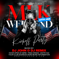 Mlk day Instagram Post template