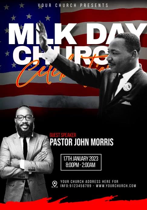 Mlk Day Template PosterMyWall