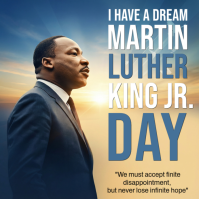 MLK Day Instagram na Post template