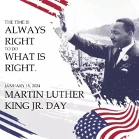 MLK Day โพสต์บน Instagram template