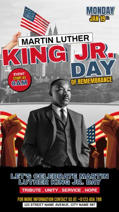 MLK Day Template | PosterMyWall