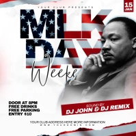 Mlk day Instagram Post template