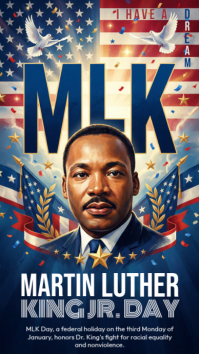 MLK Day Instagram Story template