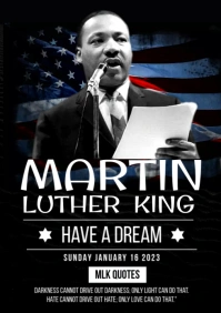 mlk day A4 template
