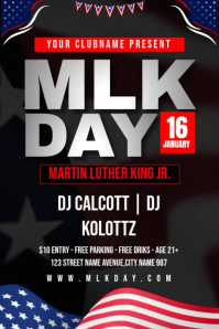 MLK Day Plakat template