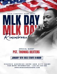 MLK day Flyer (US Letter) template