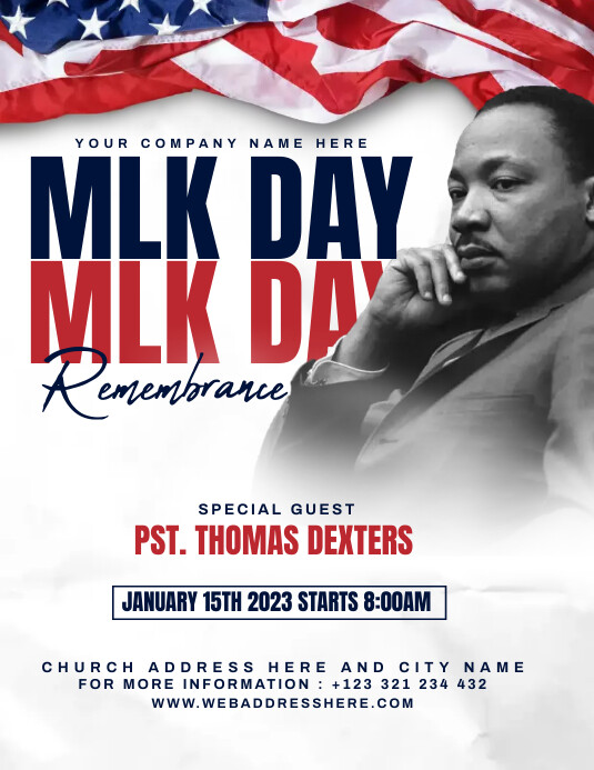 Mlk Program Outline Copy of MLK day | PosterMyWall