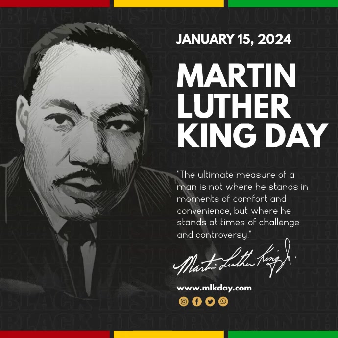 Mlk Month MLK Day Template | PosterMyWall