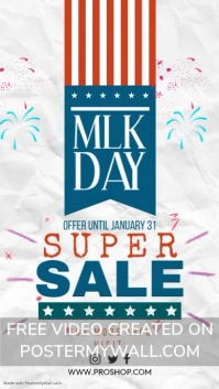MLK Day Super Sale Instagram Story template