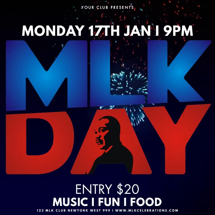 MLK Day Template PosterMyWall