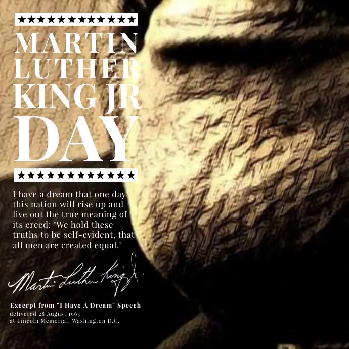 MLK Day Template PosterMyWall