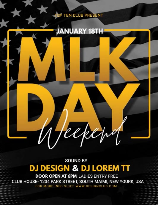Copy of MLK DAY Weekend Ad | PosterMyWall