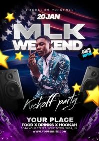 MLK day weekend A5 template