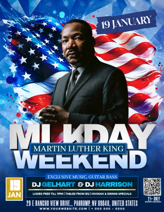 Plantilla de MLK Day Weekend Tribute | PosterMyWall