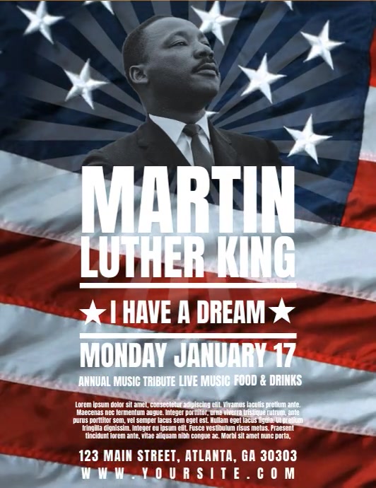 Copy of MLK Flyer Template Design PosterMyWall