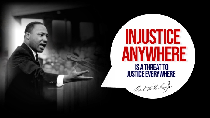 MLK POSTER Ecrã digital (16:9) template