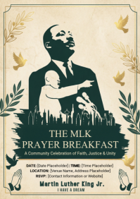 MLK Prayer Breakfast Flyer A4 template
