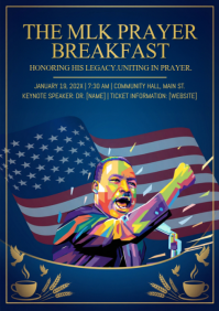MLK Prayer Breakfast Flyer A4 template